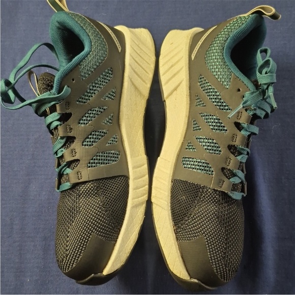 FUSION FLEXWEAVE WORK RB314 Comp Toe Athletic Work Shoe Teal Black Size 9W Wide - Picture 3 of 8